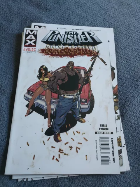 Punisher Max Barracuda 1-5 Complete Ltd Series Garth Ennis Marvel