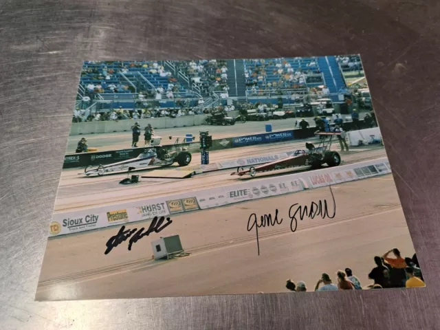 NHRA Steve Federlin & Gene Snow 2005 Joliet 8x10 Autographed Photo
