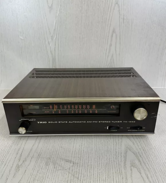 Vintage 1960er Jahre Trio TK-350 Solid State AM/FM Stereo Tuner Made in Japan