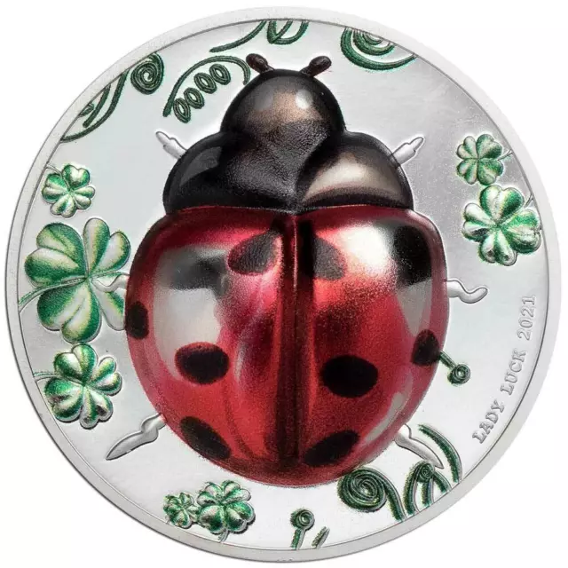 2021 Palau $5 - Lady Luck - 1 oz Silver Coin