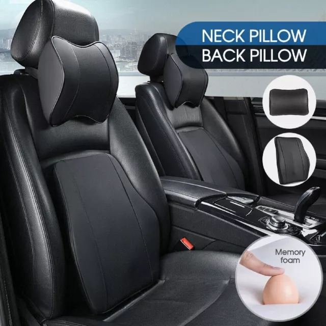 Car Seat Headrest Pad Memory Foam Back Pillow Head Neck Rest Support Cushion Mat