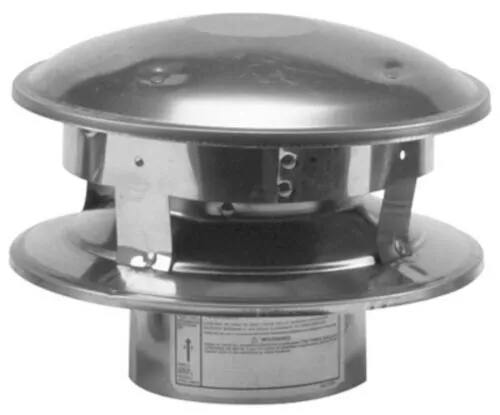 SELKIRK 244800 4VP-VC Pellet Stove Vertical Termination Cap, 4'' in.