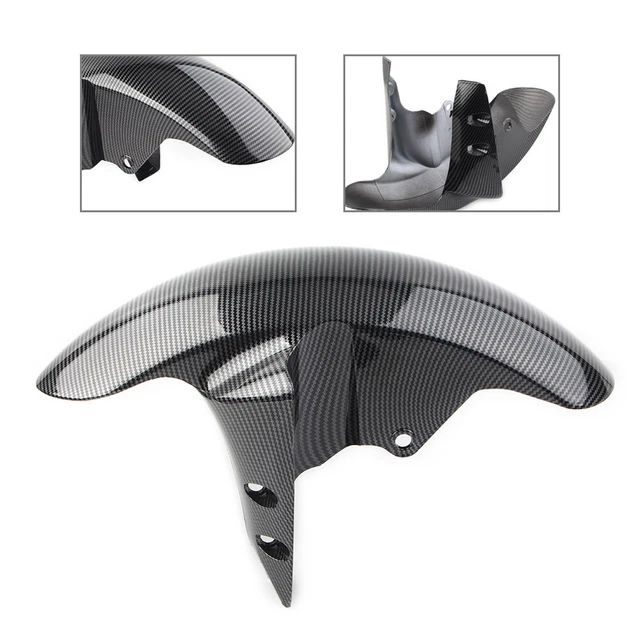 Front Tire Fender Guard Mud Hugger Carbon Fiber For YAMAHA R6 2005 R1 2002-2008