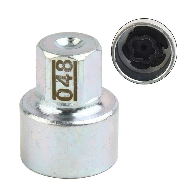 Lanfini 1Pcs Tire Wheel Lock Anti-Theft Screw Lug Nut Bolt Removal Key Socket "X - View #8