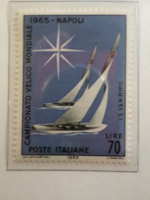 ITALIE ITALIA 1965, timbre 924, SPORT, VOILE, m 5.5-S.I, neuf**, MNH stamp