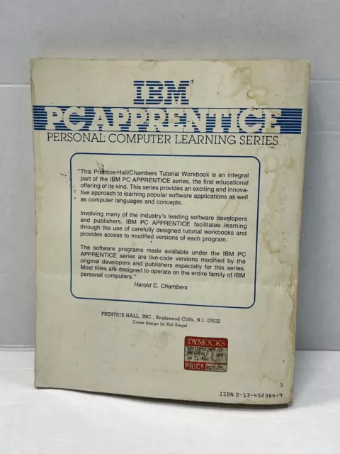 IBM PC Apprentice SuperCalc3 Personal Computer Learning Series 2