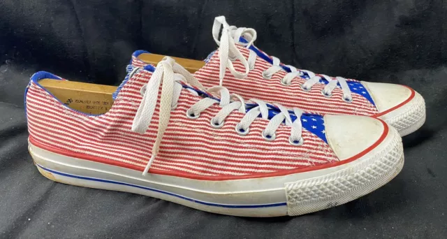 Converse All-star Low Top Men’s 12 Red White Blue, Chuck Taylor