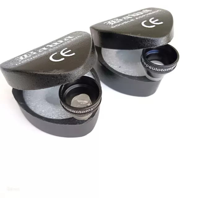 New Combo Set Of YAG Capsulotomy & YAG Iridectomy For YAG Procedure Lens