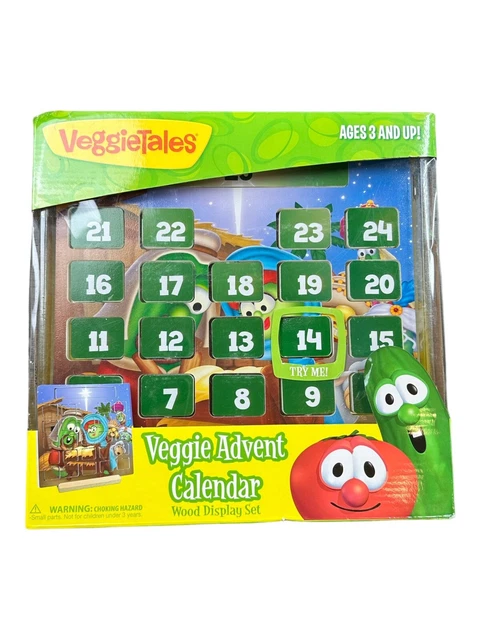 VEGGIETALES NATIVITY ADVENT Calendar Veggie Tales Cloth Countdown to VEGGIETALES NATIVITY ADVENT Calendar Veggie Tales Cloth Countdown to