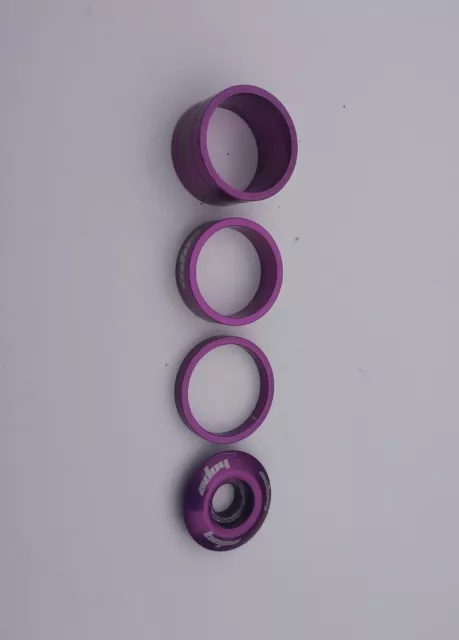 Hope Purple Headset Cap and Spacers