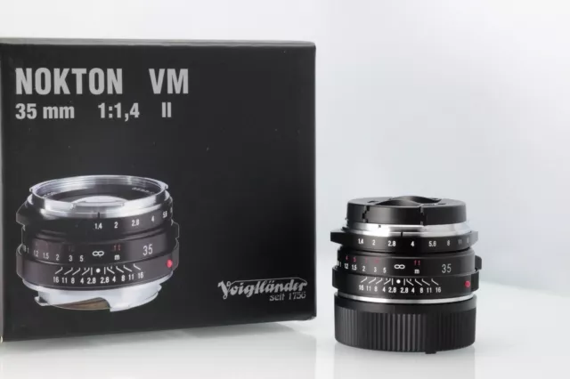 Voigtlander VM II 35mm f1.4 Nokton Classic Leica M in Mint Condition With Box