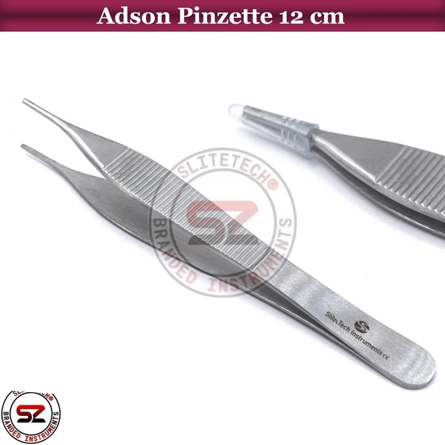 Pince Adson à Tissu Dentaire/chirurgicale - Acier Inoxydable, 12cm (Lot De 3)