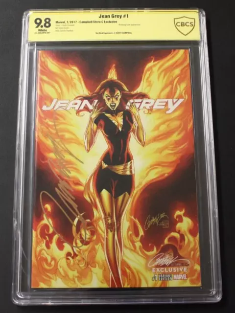 Jean Grey 1 Campbell Store C Exclusive Variant CBCS 9.8 Signed J Scott Campbell