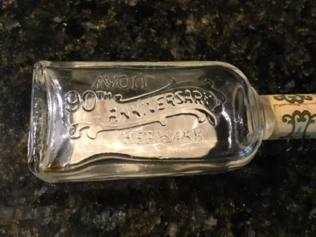 Vintage California Perfume Co Avon 90th Anniversary Keepsake Bottle F5 3