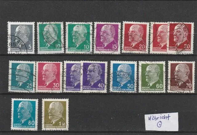 Germany DDR , Ulbricht Lot Briefmarken gestempelt , stamps used