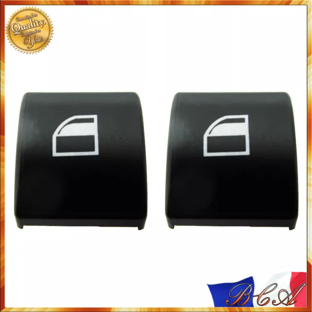 2x BMW 3er E46 01-05 COMMANDE LEVE VITRE CACHE BOUTON GAUCHE + DROIT