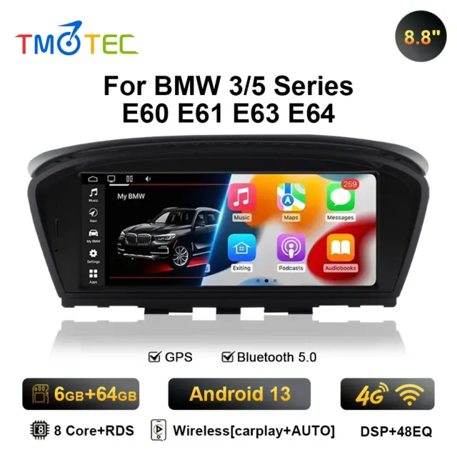 für BMW E60 E61 E90 E91 CCC GPS Navi Android 13 8Core 4G Autoradio 6+64G CarPlay