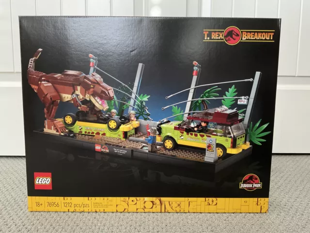 Retired Sealed LEGO set #76956 T Rex Breakout, 1212 pcs