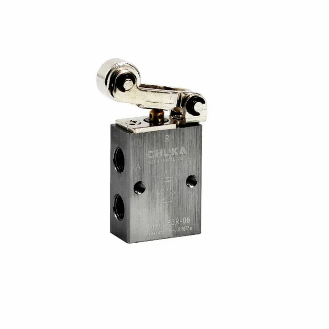 Vanne Pneumatique Manuelle 2 Voies MOV-01 G1/8 - Commande Bouton Pour Contrôle Pression & Cylindres