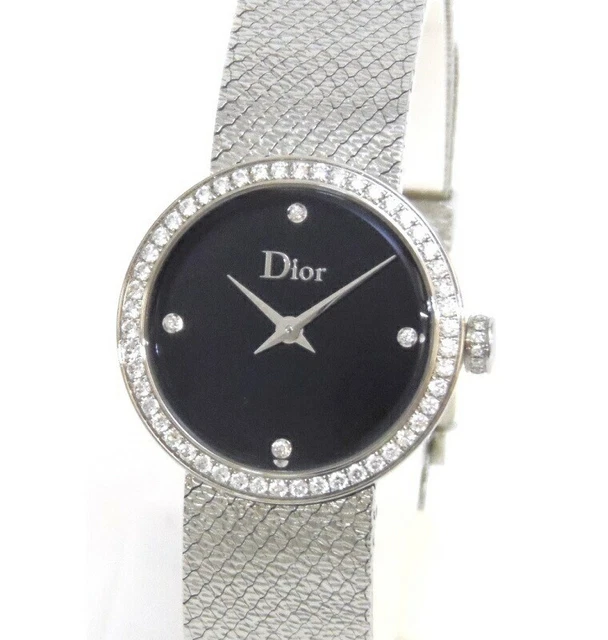 Christian Dior La De Do Dior Quartz CD047111M002 Black Ladies Watch [U0205]