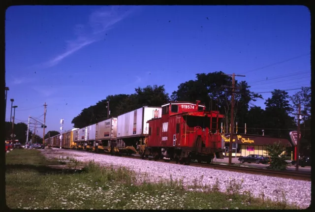 Original Rail Slide - NW Norfolk & Western 518574+ Painesville OH 8-1990