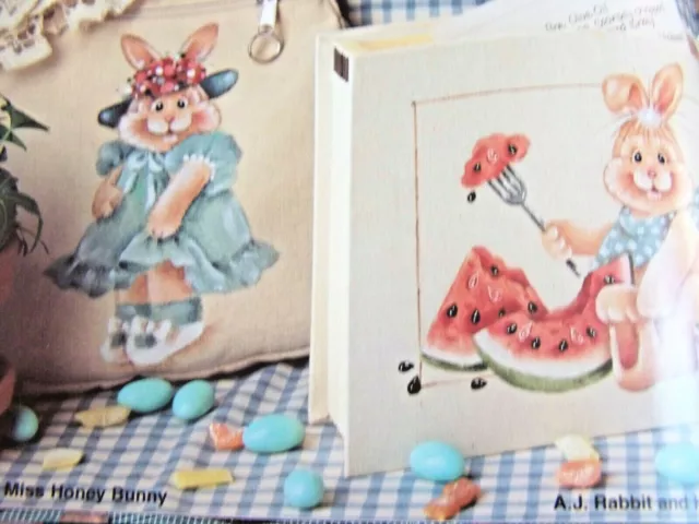 Libro De Conexión Del Pintor 1 De Jean Myers 1996 Pájaros, Conejitos + Libro De Pintura