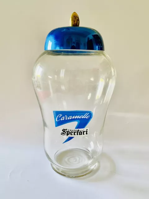 🔴 F.lli Sperlari Cremona vaso caramelle da drogheria confetteria bar anni 50