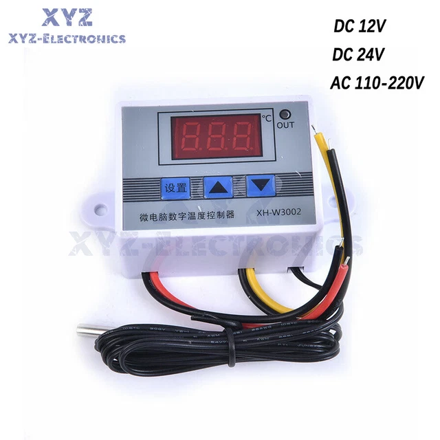 XH-W3002/XH-W3001 DIGITAL LED Temperature Controller Thermostat Control ...