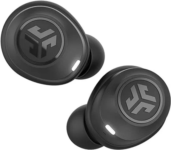 JLab JBuds Air True Wireless Signature Bluetooth Earbuds + Charging Case, Black,
