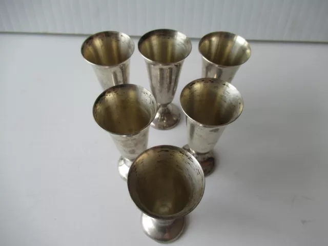 Lot of 6 Gorham Sterling Silver Cordials 115 grams 2