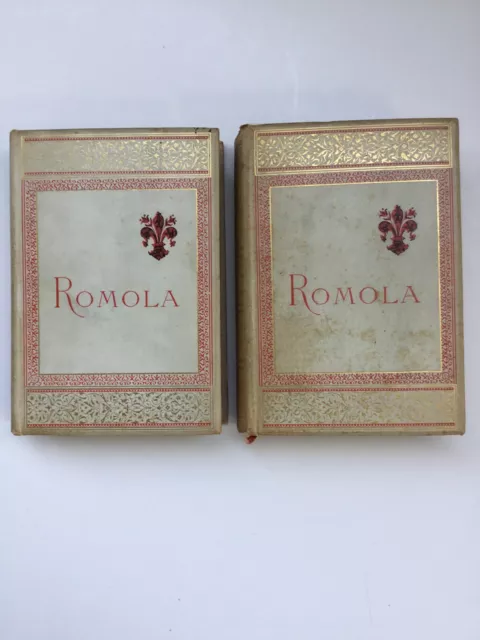 Romola 1890 George Eliot 2 Volume Set Illustrated