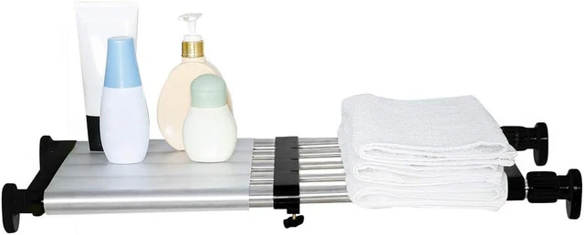 Mensola Estensibile Per Armadio - Regolabile Da 30 A 40cm, Con Ripiano O Appendiabiti, Larghezza 35cm - Foto 10