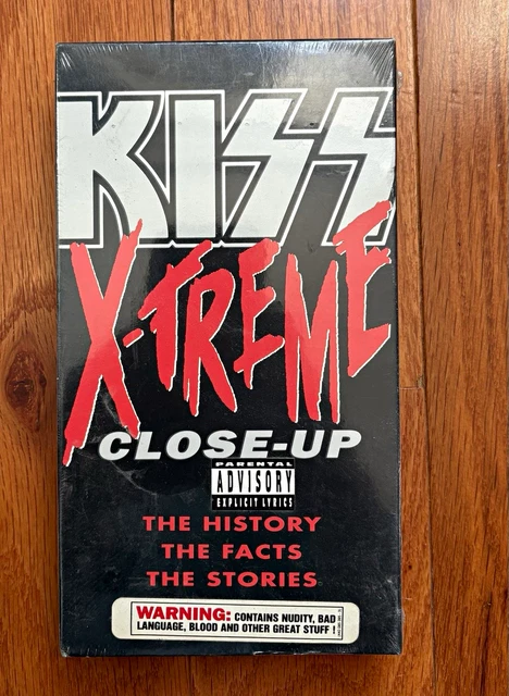 KISS X-TREME CLOSE-UP (VHS, 1992, PolyGram, Hi-Fi Stereo, NR, NTSC