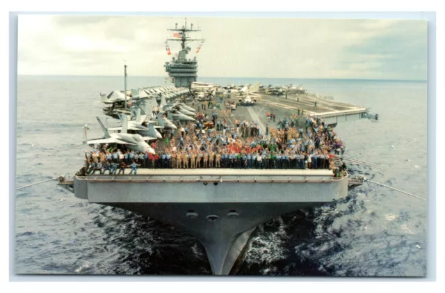 POSTCARD USS THEODORE Roosevelt (CVN-71) Nuclear Powered Aircraft ...