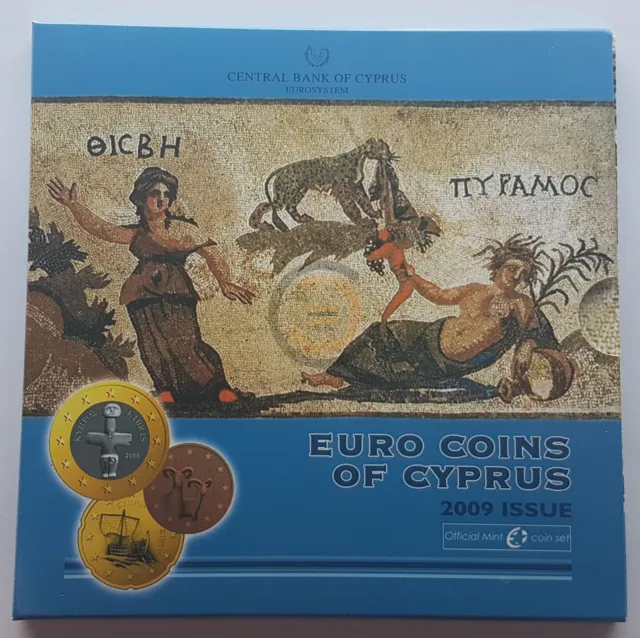 Pack Monedas 5,88 Euros Chipre Año 2009 Set Estuche