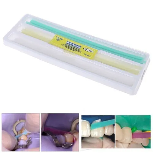 75Pcs/set Dental Abrasive Strips Teeth Polishing Finishing Gloss Contourin