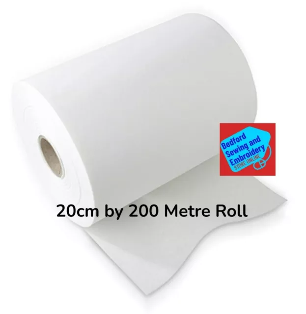 Embroidery Machine Tear Away Backing Stabiliser 40g 20CM x 200M Massive Roll