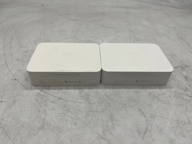 Lot of 2 - Apple A1096 65W Cinema Display Adapter Supply w/ power cord - Good