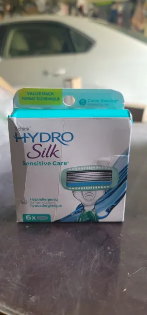 Recambios de hoja de afeitar Schick Hydro Silk 5 sensibles para mujer - 6 quilates