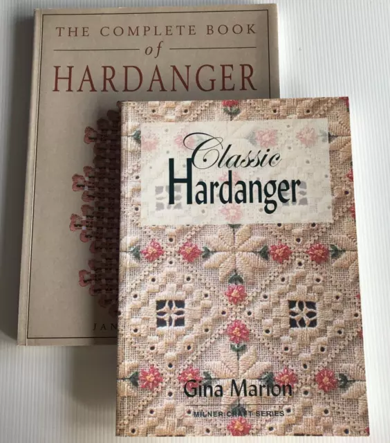 2 X Handanger Books: Classic Hardanger & The Complete Book Of Hardanger