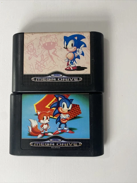 SONIC THE HEDGEHOG 1 &2 - Sega Mega Drive - Cartridges Only £11.99 ...