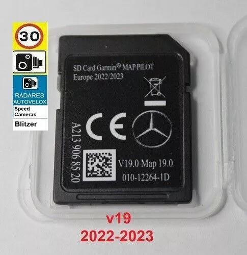 ✔️ Mercedes SD v19 2022 2023 Garmin Map Pilot star2 + Speedcam A213 906 85...