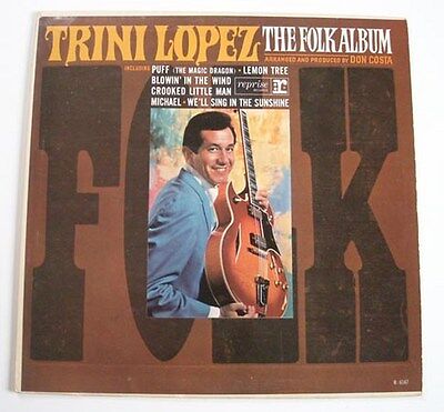 Trini LOPEZ "The folk album" (Vinyle 33t / LP)