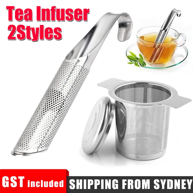 Stainless Steel Mesh Tea Infuser Metal Cup Strainer Loose Leaf Filter With Lid
