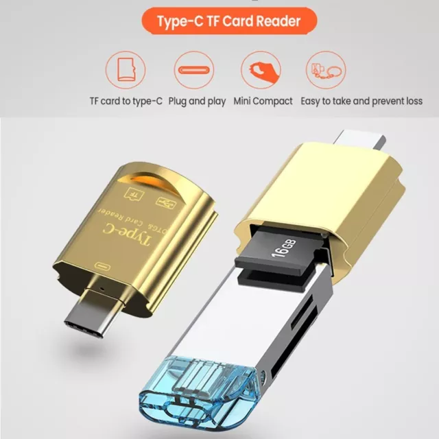 móvil USB Tipo-C Para tarjeta SD TF Lector de tarjetas de memoria Adaptador OTG