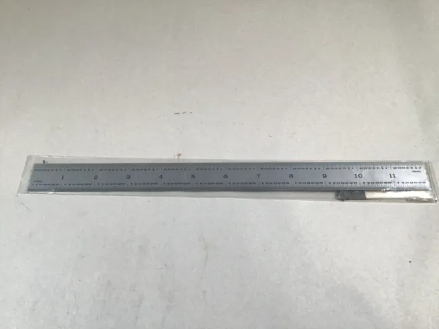 12 inch Chrome Finish Stainless Steel Rule  R6L5B1