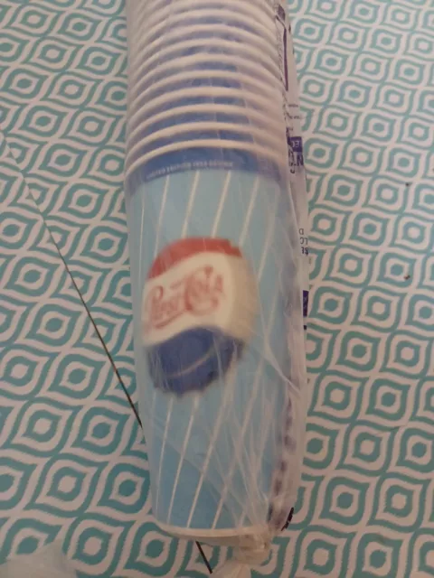 Pepsi Cola Wax Paper Cups Lot Of 43 cups Limited Addition 1959 Design New