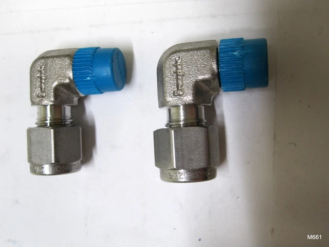 2-QTY Swagelok SS-400-2-2, 1/4 tube x 1/8 NPT Elbow