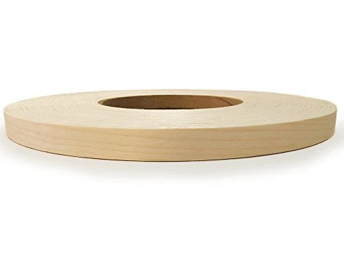 Maple 1" x 250' Roll Preglued, Wood Veneer Edge Banding, Iron on with Hot