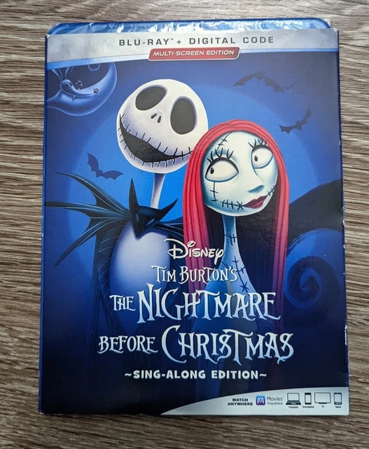 THE NIGHTMARE BEFORE Christmas Movie & SingAlong Edition Bluray Movie